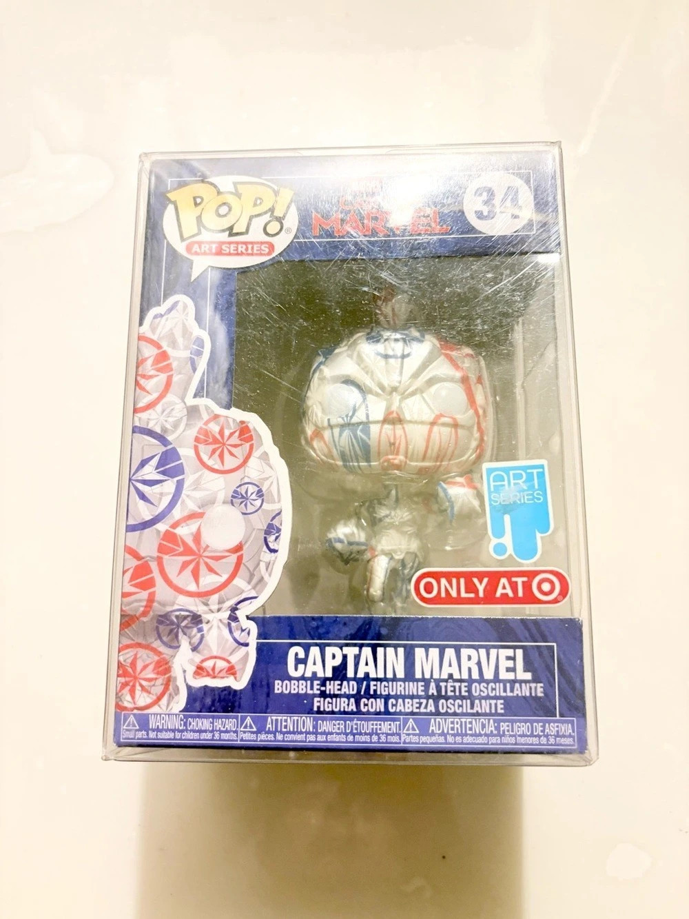 Funko Pop! Art Series: Marvel - Captain Marvel #34 (Target Exclusive) Boxed